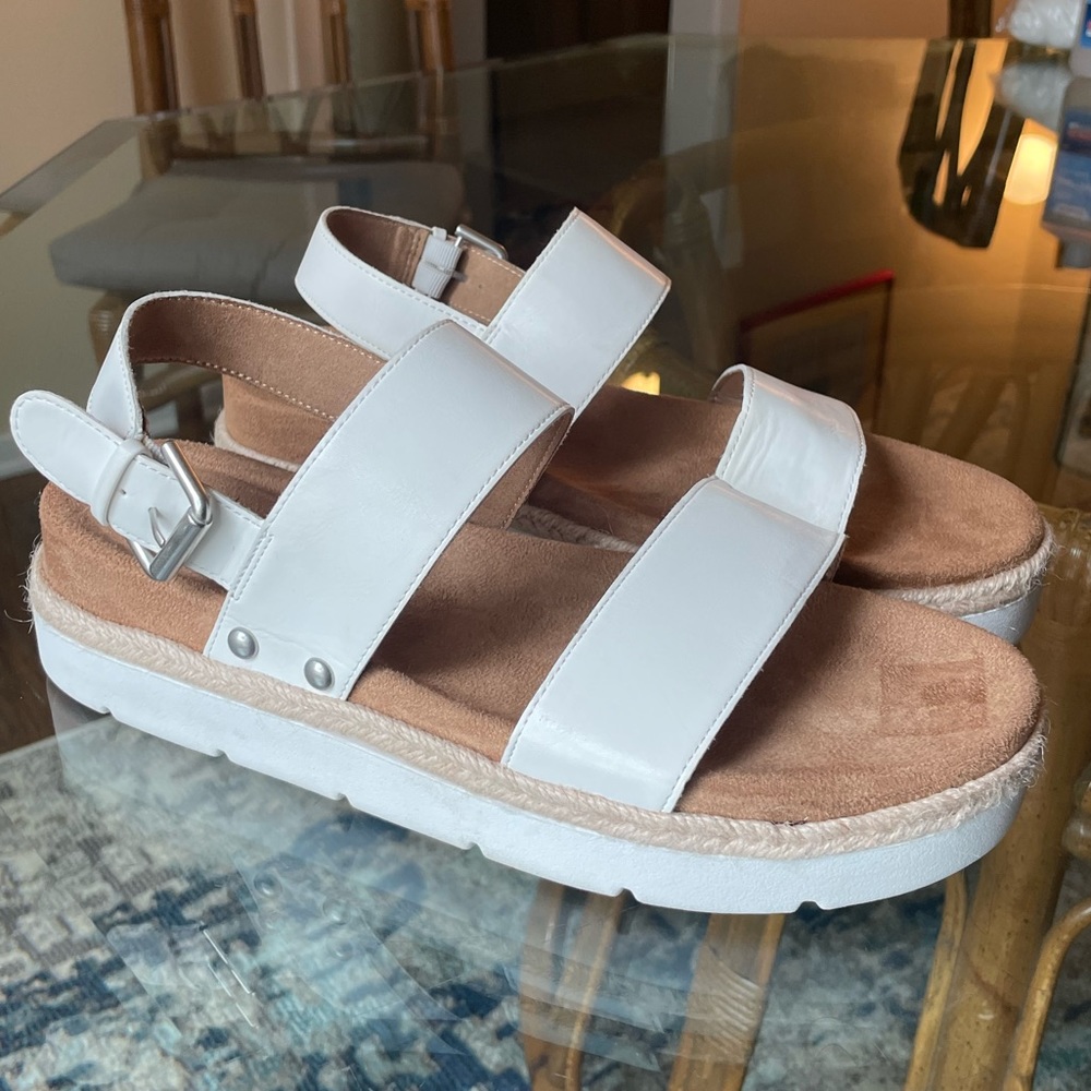 Time and Tru Women's Comfort Flatform Sandals, size 10